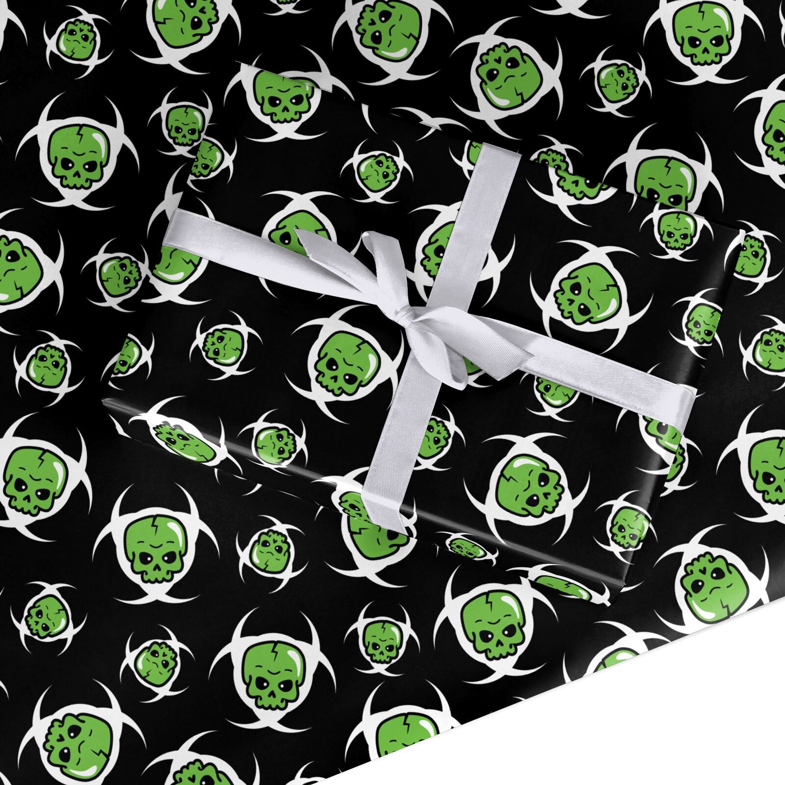 Toxic Skulls Custom Wrapping Paper