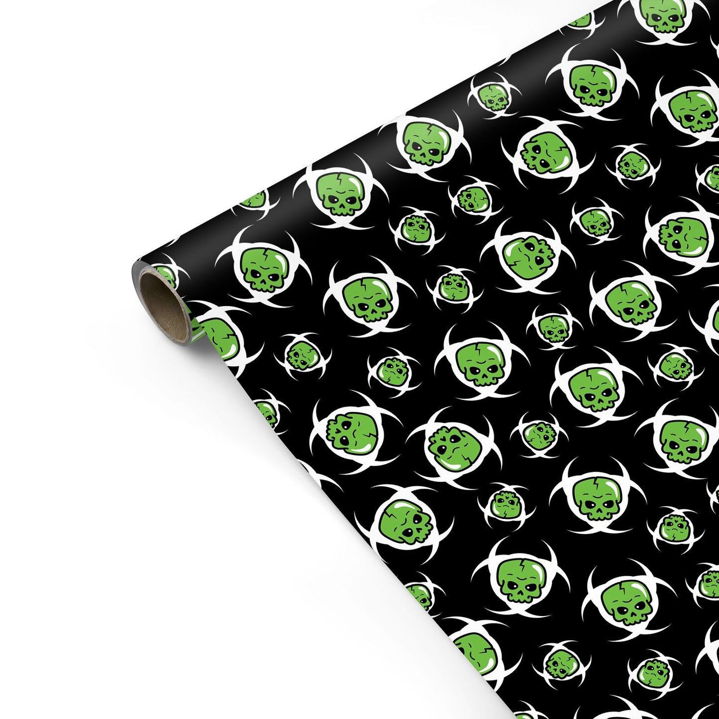 Toxic Skulls Personalised Gift Wrap