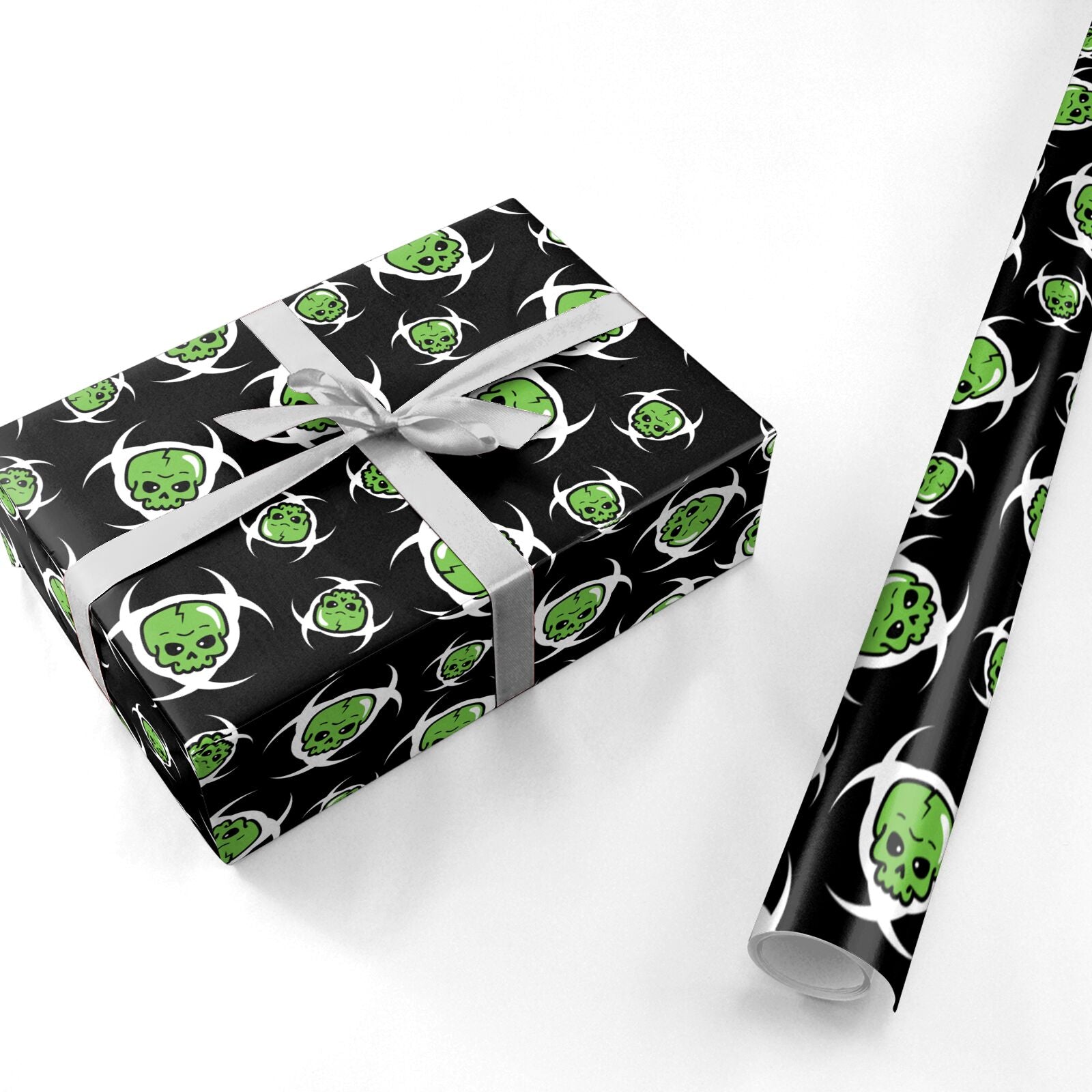 Toxic Skulls Personalised Wrapping Paper