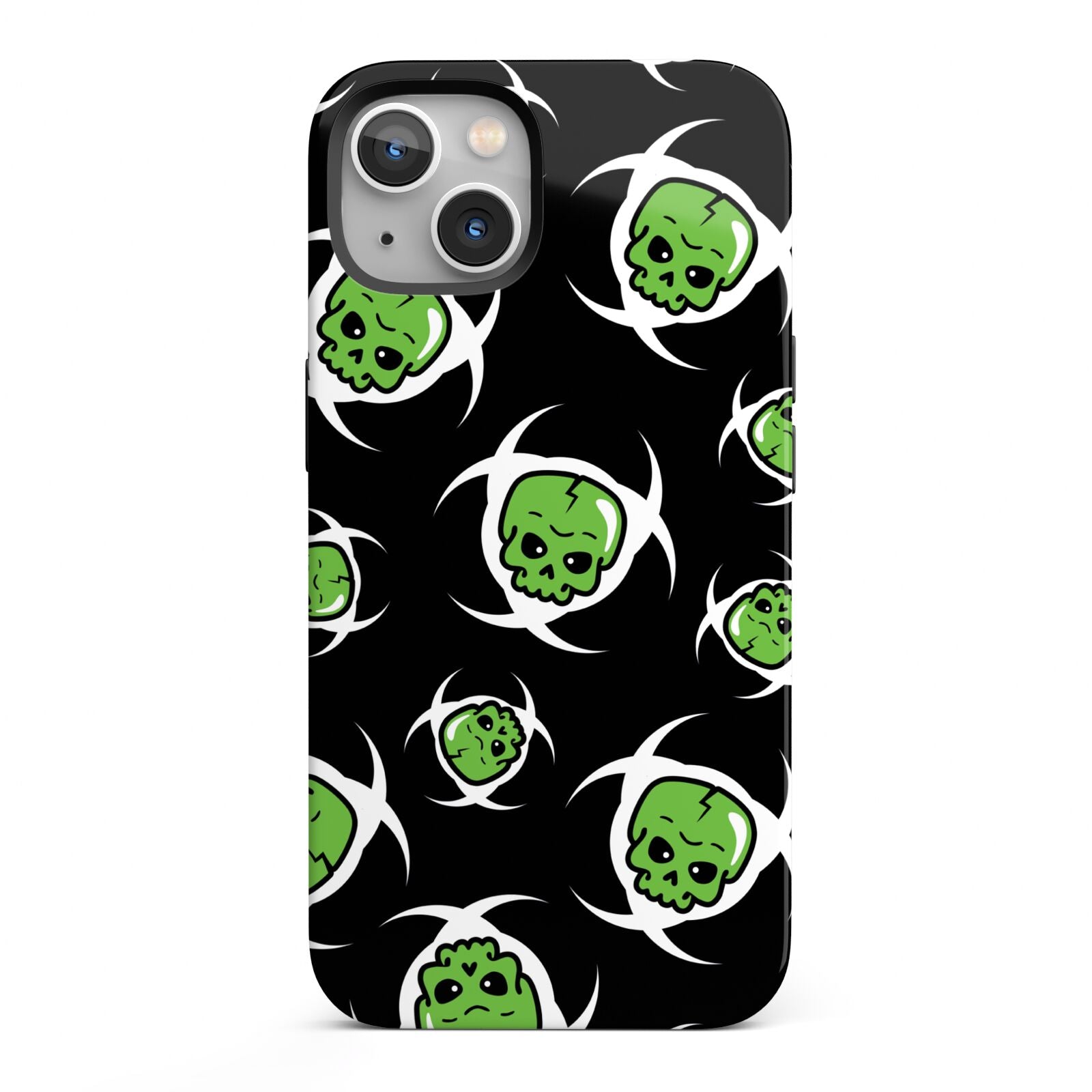 Toxic Skulls iPhone 13 Full Wrap 3D Tough Case