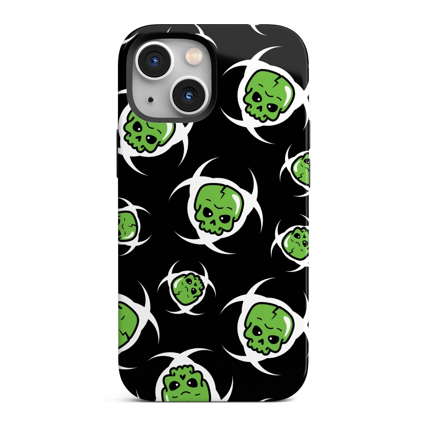 Toxic Skulls iPhone 13 Mini Full Wrap 3D Tough Case