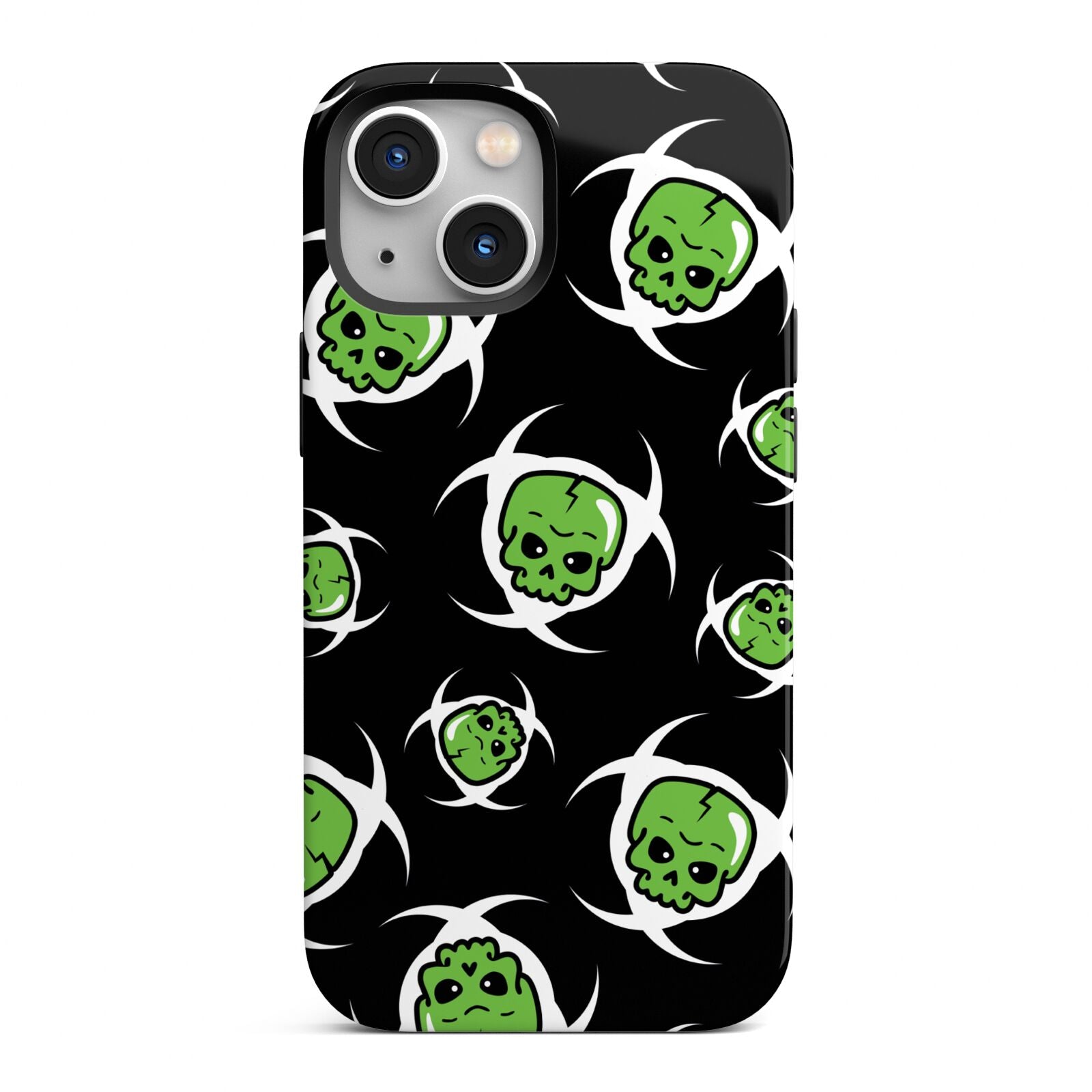 Toxic Skulls iPhone 13 Mini Full Wrap 3D Tough Case