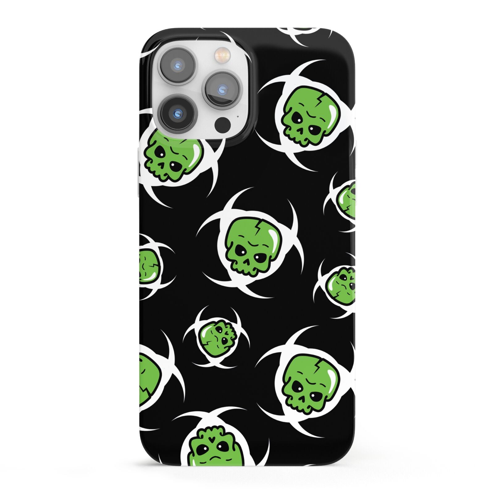 Toxic Skulls iPhone 13 Pro Max Full Wrap 3D Snap Case