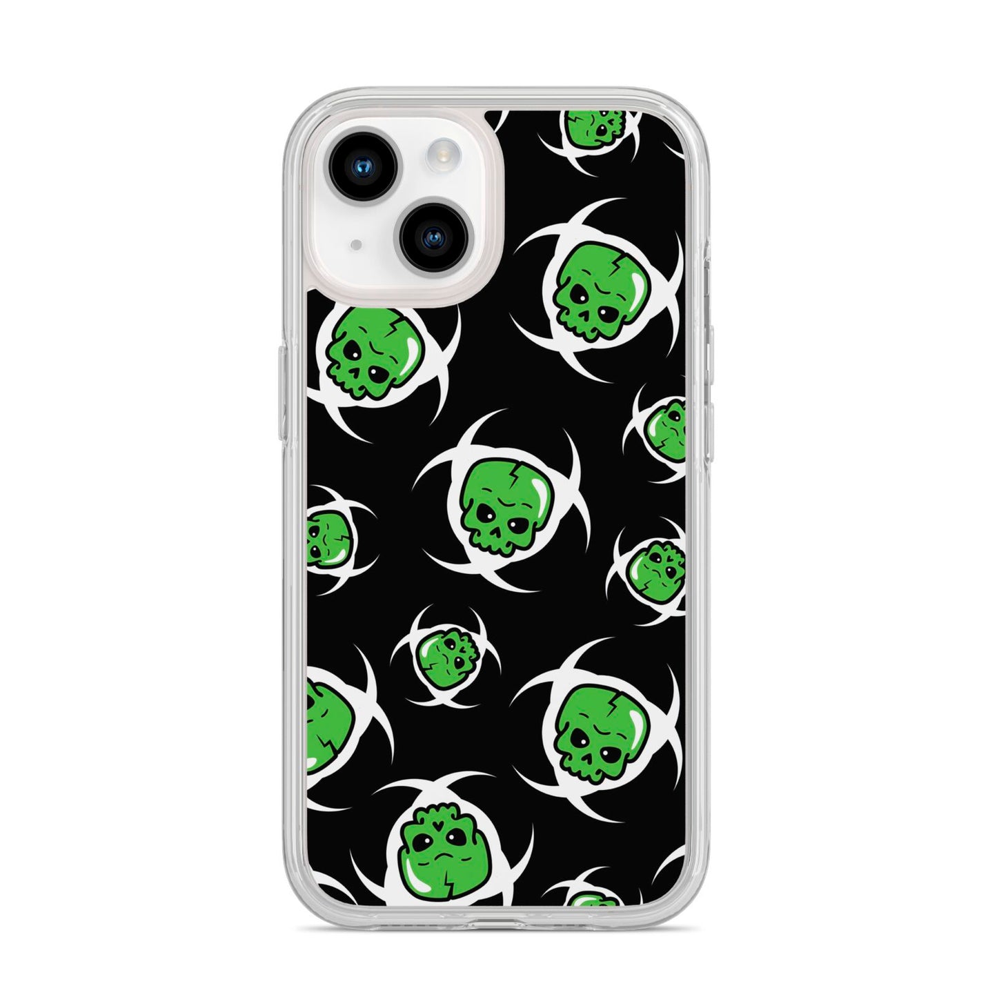 Toxic Skulls iPhone 14 Clear Tough Case Starlight