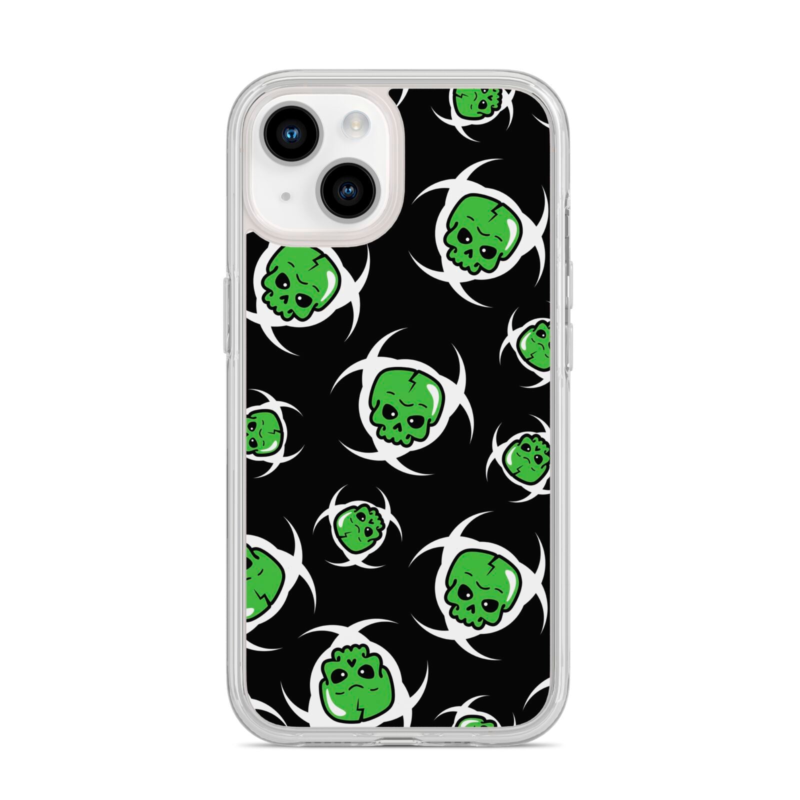 Toxic Skulls iPhone 14 Clear Tough Case Starlight