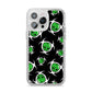 Toxic Skulls iPhone 14 Pro Max Glitter Tough Case Silver
