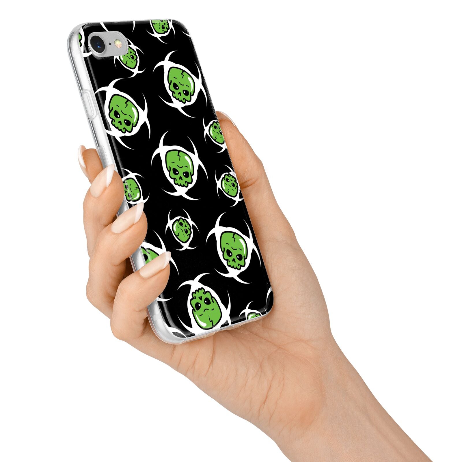 Toxic Skulls iPhone 7 Bumper Case on Silver iPhone Alternative Image