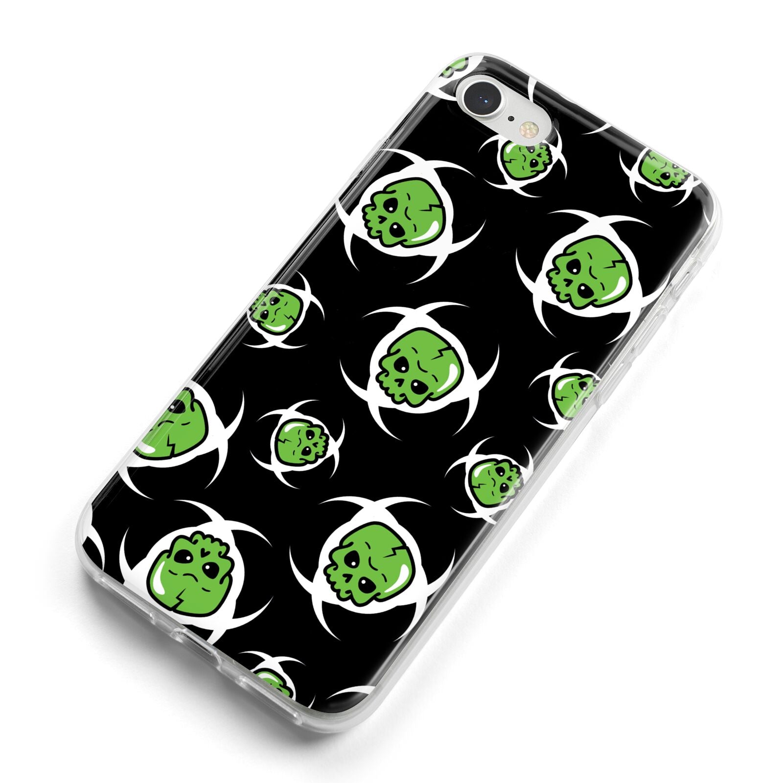 Toxic Skulls iPhone 8 Bumper Case on Silver iPhone Alternative Image