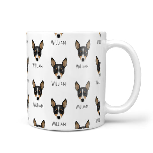 Toy Fox Terrier Icon with Name 10oz Mug
