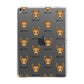 Toy Fox Terrier Icon with Name Apple iPad Grey Case