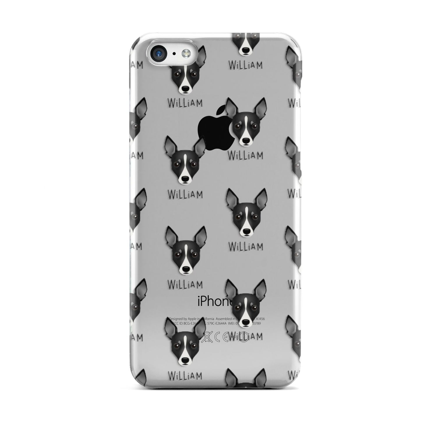 Toy Fox Terrier Icon with Name Apple iPhone 5c Case