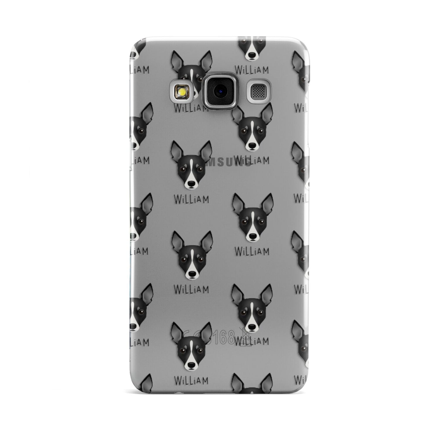 Toy Fox Terrier Icon with Name Samsung Galaxy A3 Case