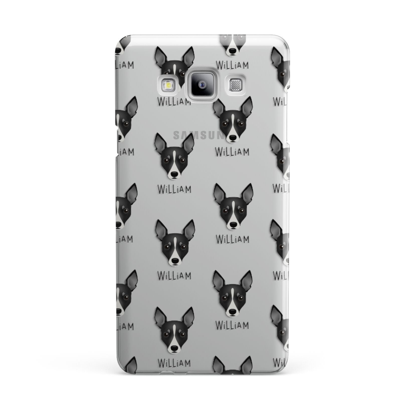 Toy Fox Terrier Icon with Name Samsung Galaxy A7 2015 Case