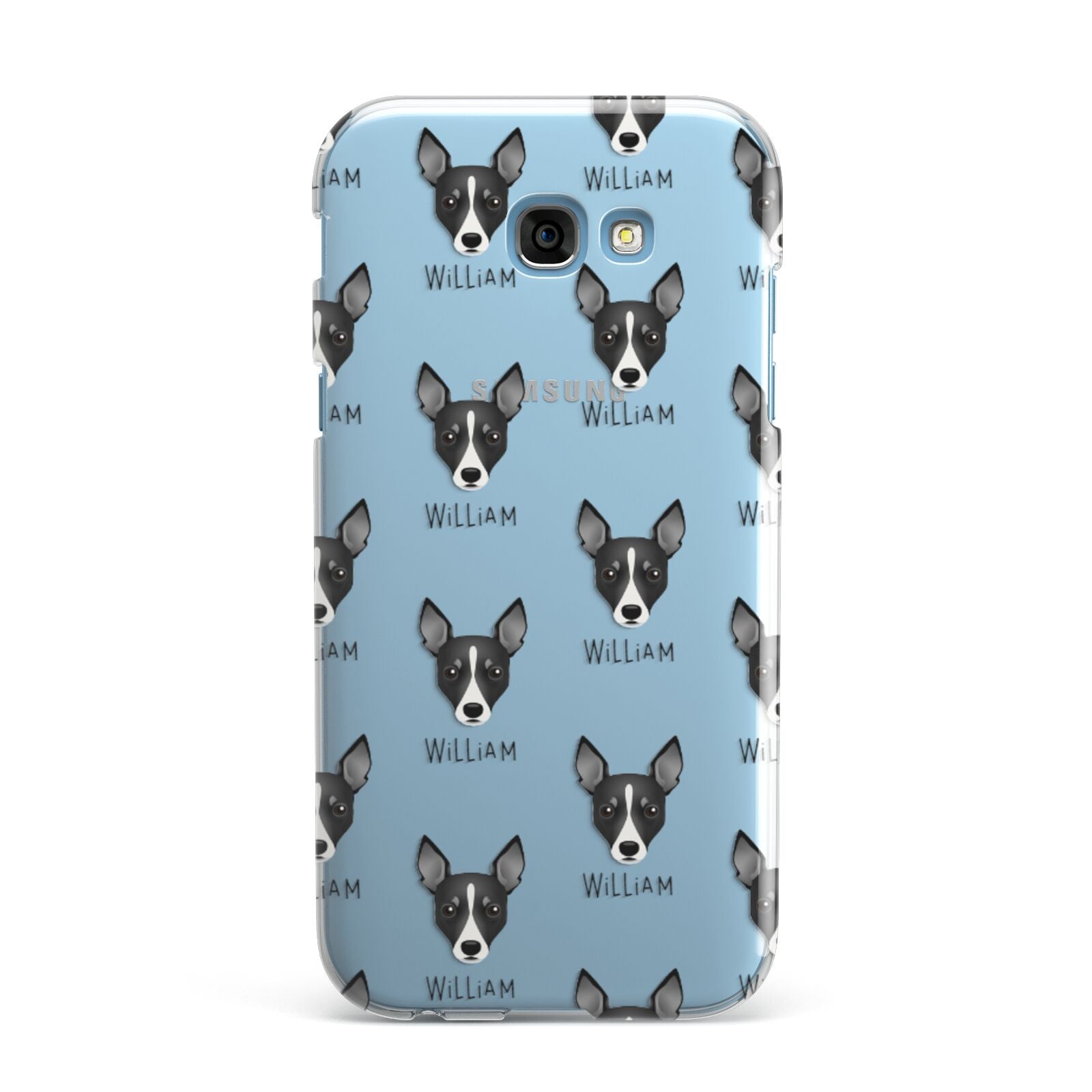 Toy Fox Terrier Icon with Name Samsung Galaxy A7 2017 Case