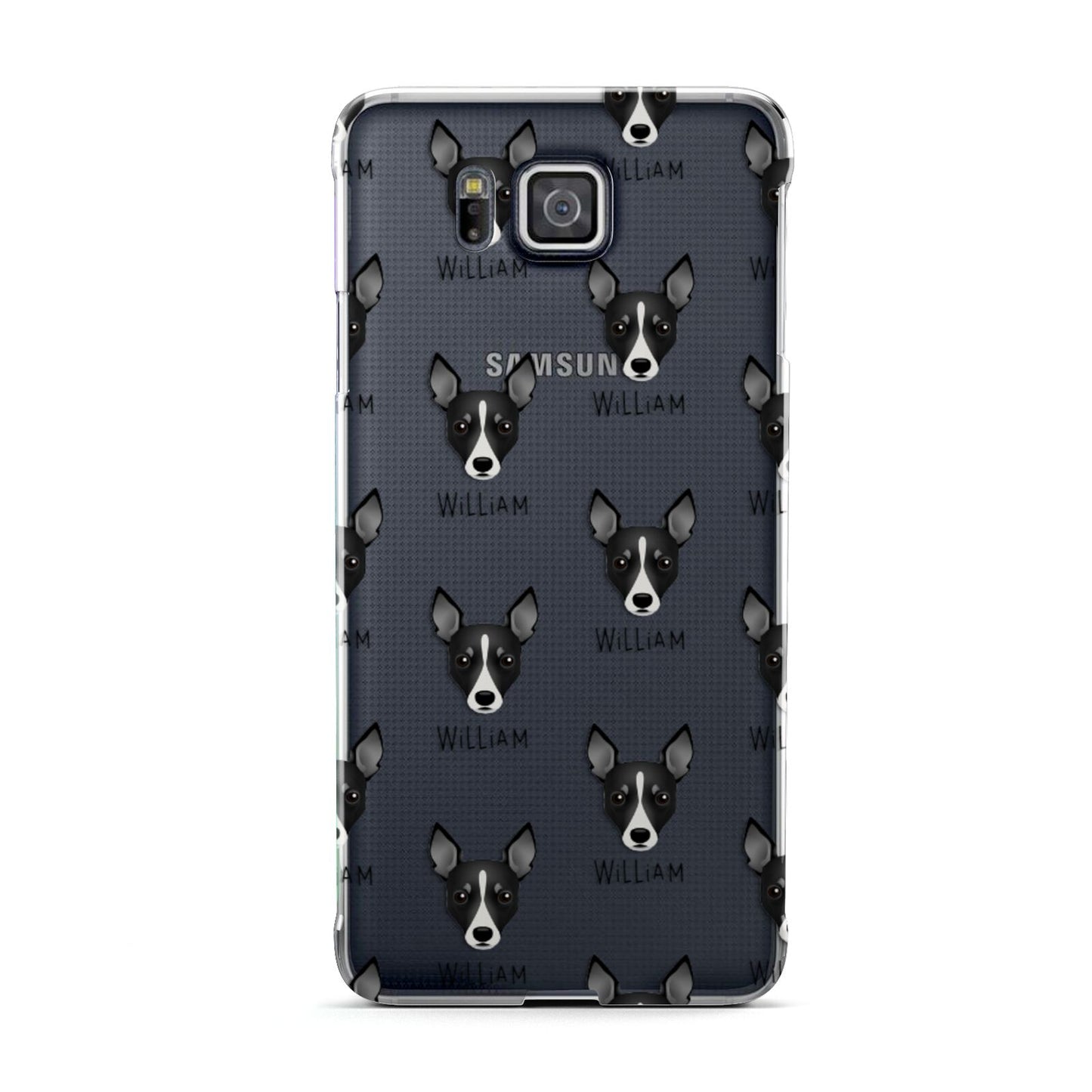 Toy Fox Terrier Icon with Name Samsung Galaxy Alpha Case