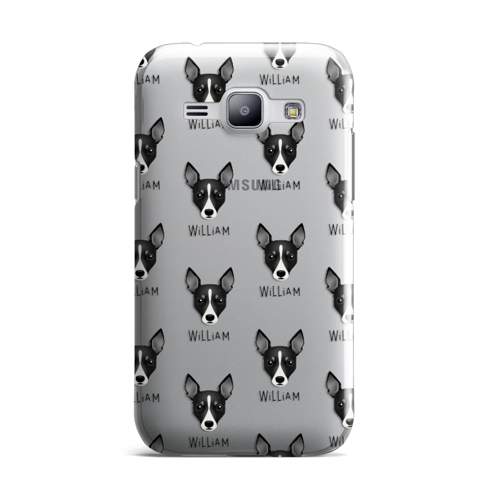Toy Fox Terrier Icon with Name Samsung Galaxy J1 2015 Case