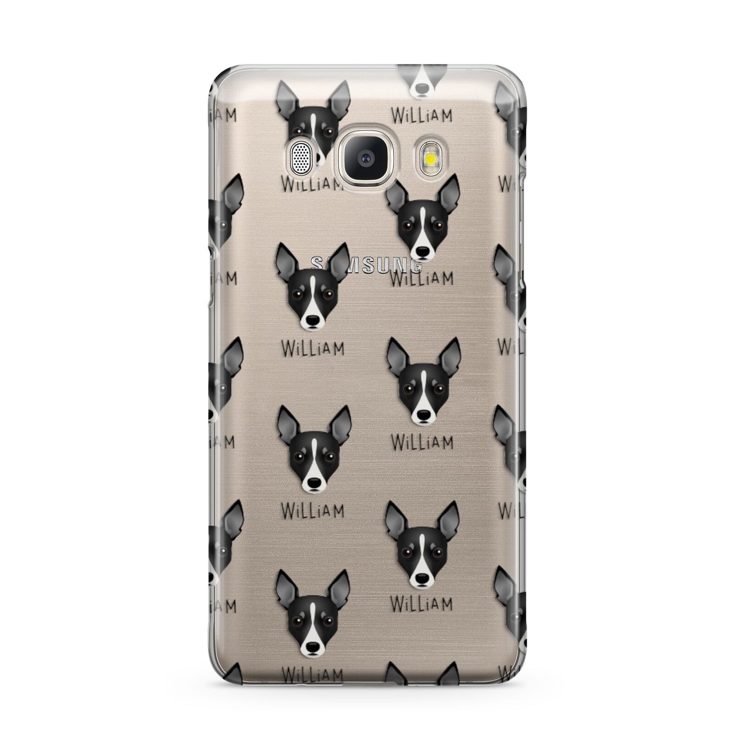 Toy Fox Terrier Icon with Name Samsung Galaxy J5 2016 Case