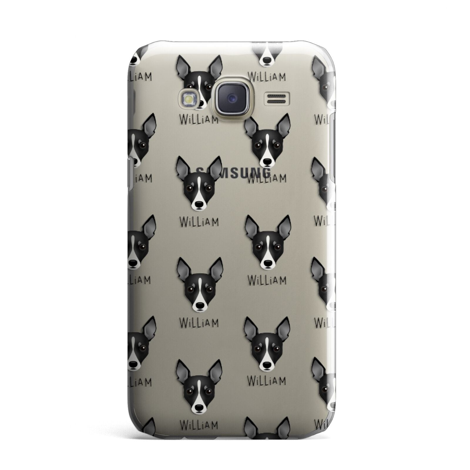 Toy Fox Terrier Icon with Name Samsung Galaxy J7 Case