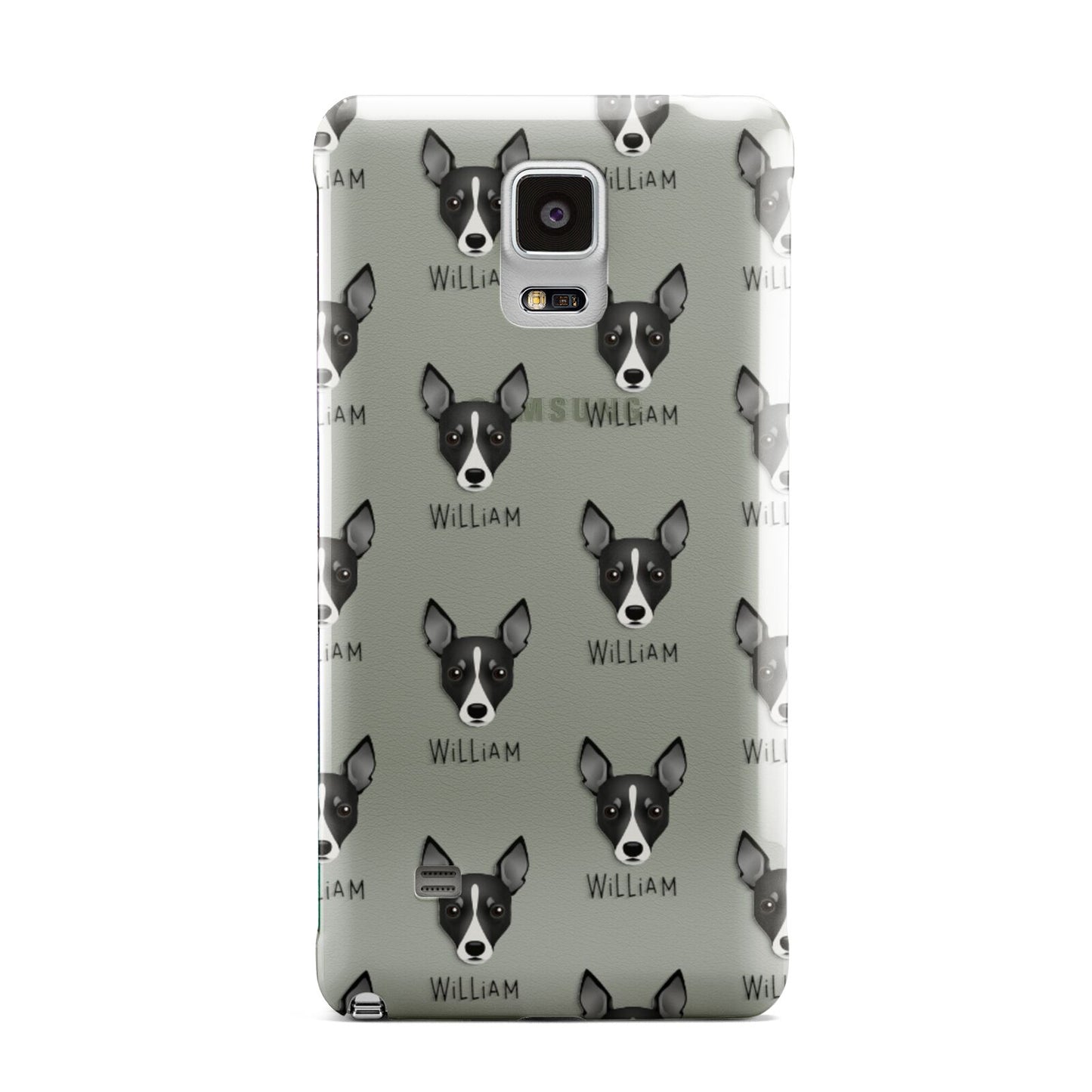 Toy Fox Terrier Icon with Name Samsung Galaxy Note 4 Case