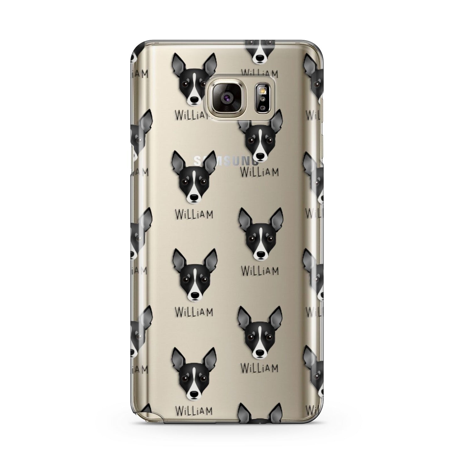 Toy Fox Terrier Icon with Name Samsung Galaxy Note 5 Case