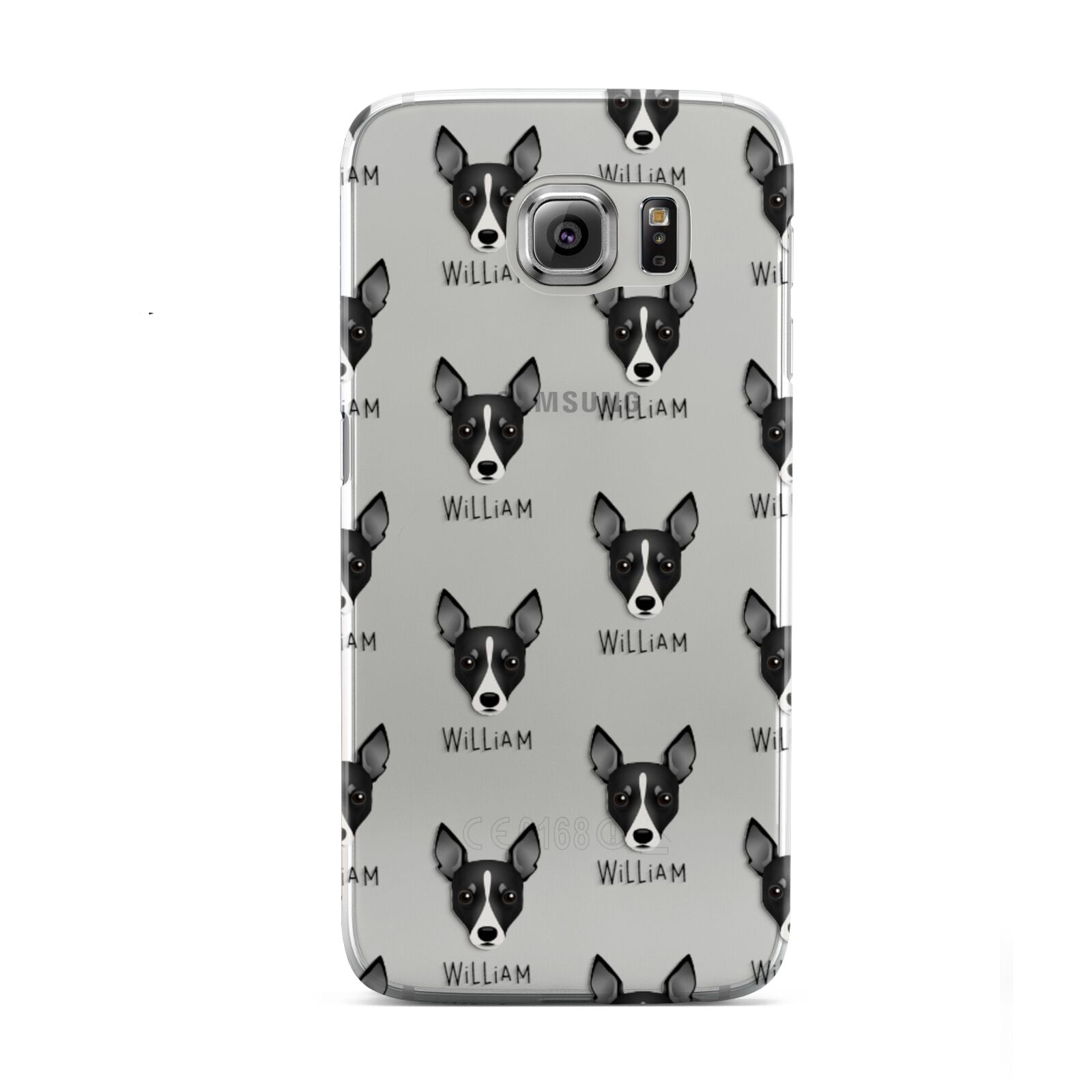 Toy Fox Terrier Icon with Name Samsung Galaxy S6 Case