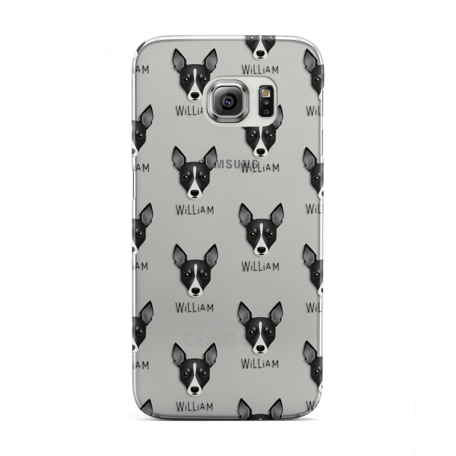 Toy Fox Terrier Icon with Name Samsung Galaxy S6 Edge Case
