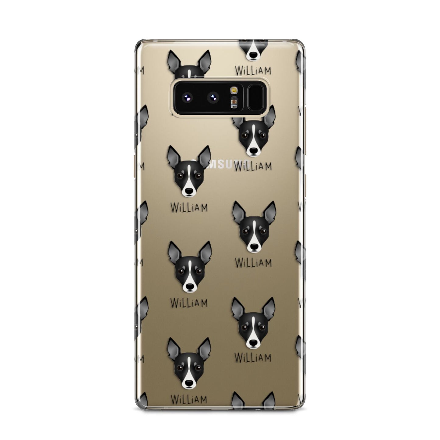 Toy Fox Terrier Icon with Name Samsung Galaxy S8 Case