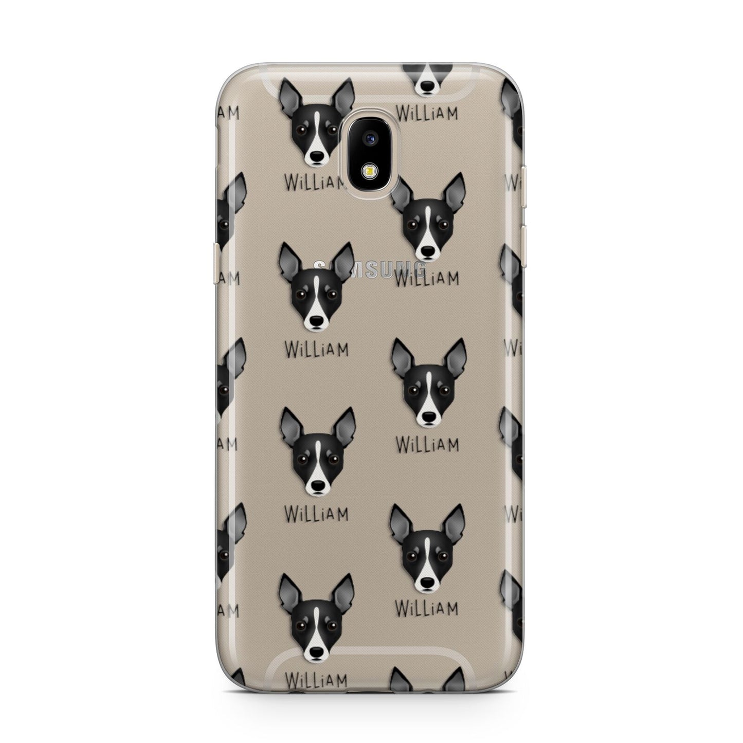 Toy Fox Terrier Icon with Name Samsung J5 2017 Case