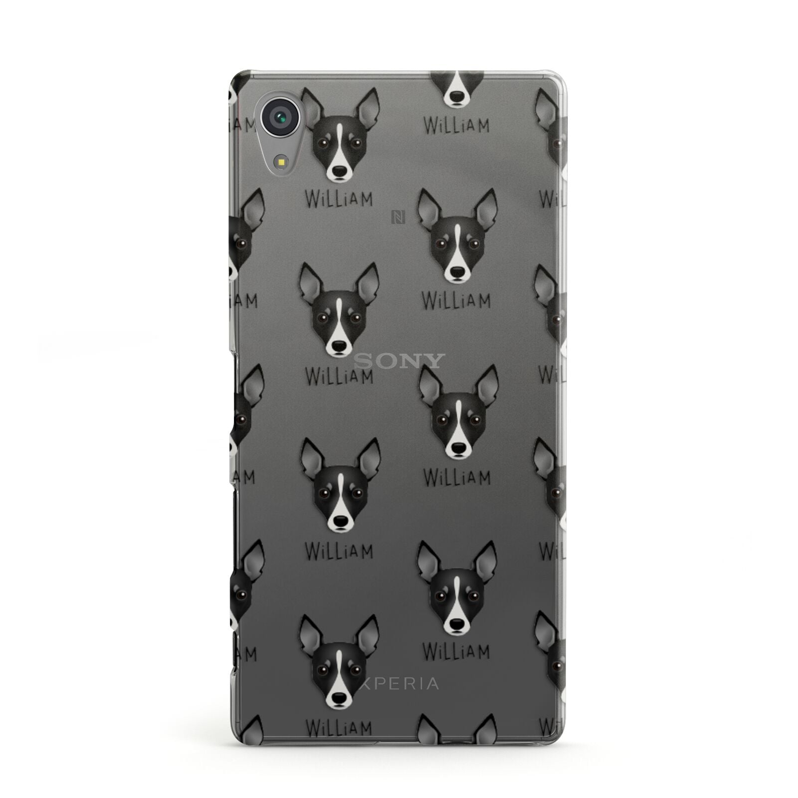 Toy Fox Terrier Icon with Name Sony Xperia Case