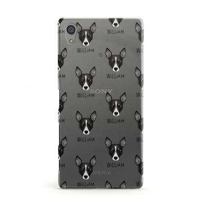 Toy Fox Terrier Icon with Name Sony Xperia Case