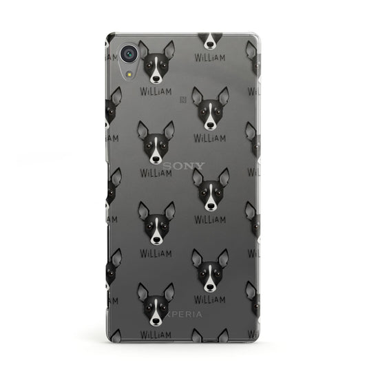 Toy Fox Terrier Icon with Name Sony Xperia Case