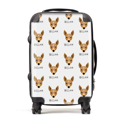 Toy Fox Terrier Icon with Name Suitcase