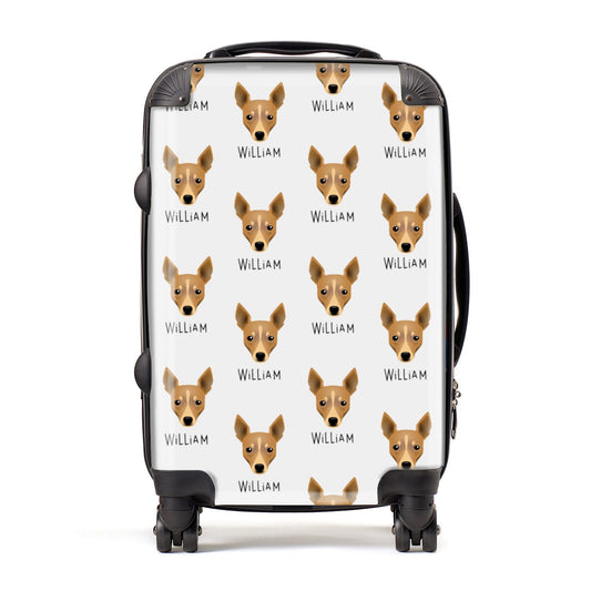 Toy Fox Terrier Icon with Name Suitcase