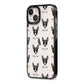 Toy Fox Terrier Icon with Name iPhone 13 Black Impact Case Side Angle on Silver phone