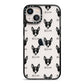 Toy Fox Terrier Icon with Name iPhone 13 Black Impact Case on Silver phone