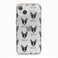 Toy Fox Terrier Icon with Name iPhone 13 TPU Impact Case with Pink Edges