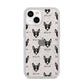 Toy Fox Terrier Icon with Name iPhone 14 Glitter Tough Case Starlight