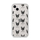 Toy Fox Terrier Icon with Name iPhone 14 Plus Glitter Tough Case Starlight