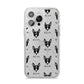 Toy Fox Terrier Icon with Name iPhone 14 Pro Max Glitter Tough Case Silver