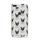 Toy Fox Terrier Icon with Name iPhone 8 Plus Bumper Case on Silver iPhone