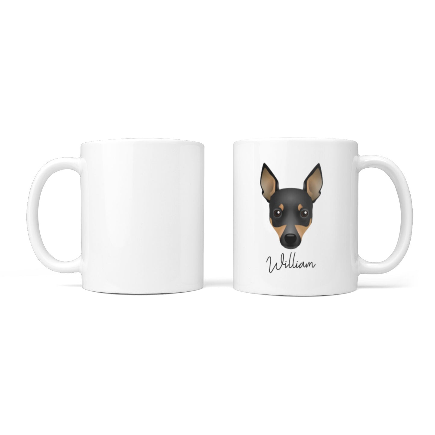 Toy Fox Terrier Personalised 10oz Mug Alternative Image 3