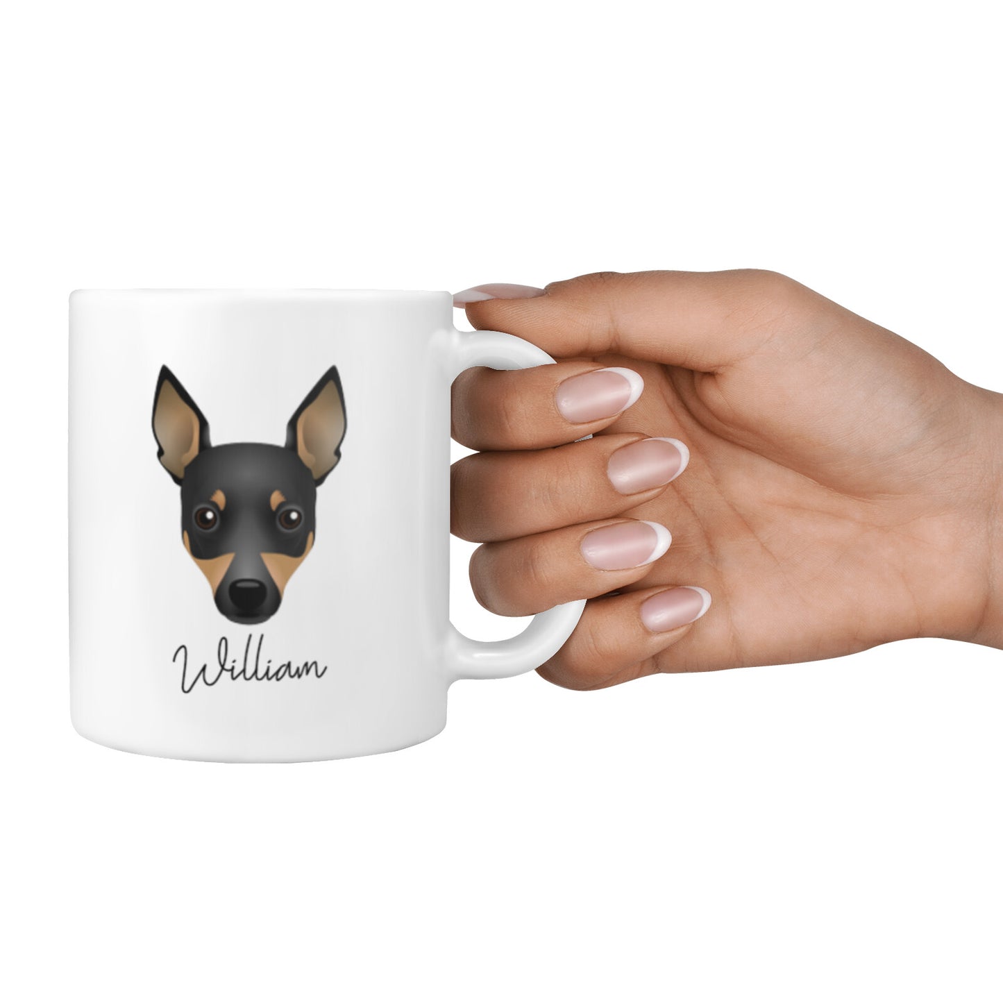 Toy Fox Terrier Personalised 10oz Mug Alternative Image 4