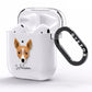 Toy Fox Terrier Personalised AirPods Clear Case Side Image