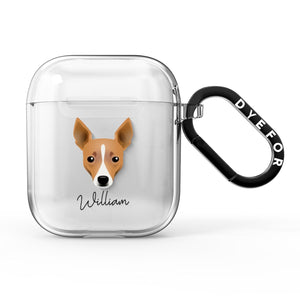 Toy Fox Terrier Personalised AirPods Case