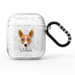 Toy Fox Terrier Personalised AirPods Glitter Case