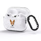 Toy Fox Terrier Personalised AirPods Pro Glitter Case Side Image