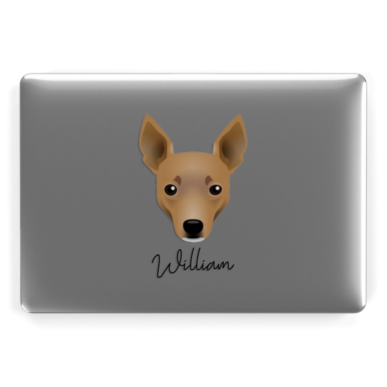 Toy Fox Terrier Personalised Apple MacBook Case