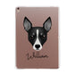 Toy Fox Terrier Personalised Apple iPad Rose Gold Case