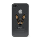 Toy Fox Terrier Personalised Apple iPhone 4s Case