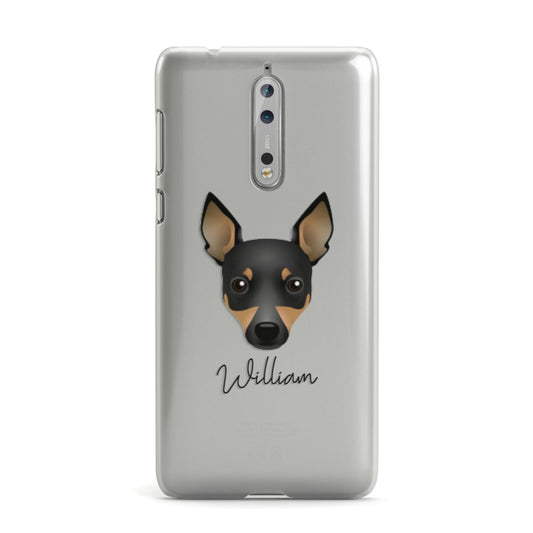 Toy Fox Terrier Personalised Nokia Case
